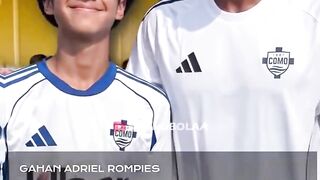 anak vincent rompis masuk ke akdemi como