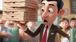 Bean's Restaurant Chaos | Funny 3D Cartoon | Slapstick Comedy 😂🍕