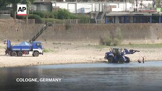 World War II bomb recovered from Germany's Rhine after water levels drop