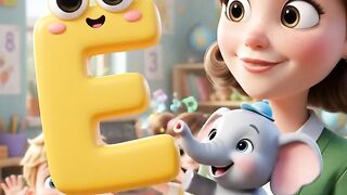 E for Elephant, F for Fish 🐘🐟 | ABC English for Kids #Shorts 2