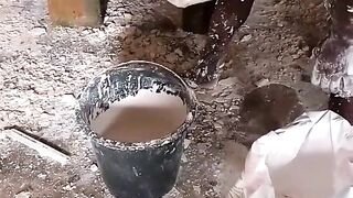Missing of cement