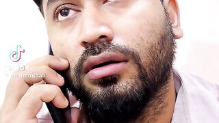 Husband and wife phone call
