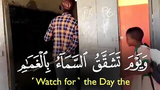 'Watch for' The day heaven will burst with clouds