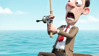 Bean’s Giant Fish Surprise! 🐟😂