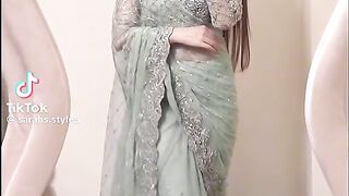 Sea Green Fancy Sari