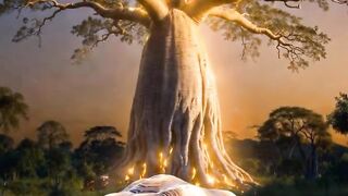 Gold tree and tortoise