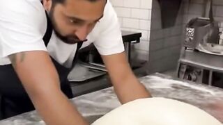 No Gloves? No Problem! He Uses His SOCKS to Knead Pizza Dough! #cheffail #pizza #socks #badfood #ai