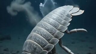 Thousands of Sea Monster Crabs Attack a Giant Isopod