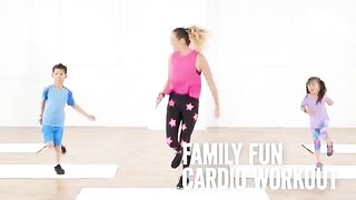 10 Minutes Family Cardio Function (Practice with Children)