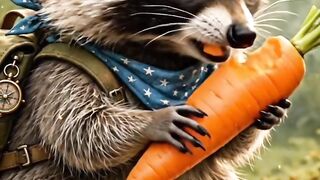 Raccoon on adventure