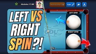 How Left & Right Spin Work After Hitting The Rails Of 8 Ball Pool