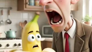 Bean vs The Running Banana 🍌😂 | Hilarious 3D Cartoon Chase