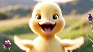 ute Little Duckling Dancing in the Flower Garden 🐥🌸 | Adorable Baby Duck