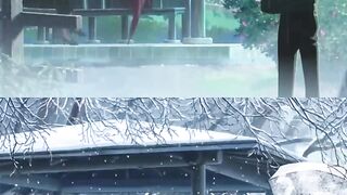 A Beautiful Anime Moment in Rain & Snow ❄️🌧️ | Emotional Anime Edit