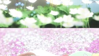 Peaceful Anime Girl Resting in a Beautiful Flower Field 🌸✨