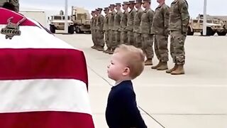 Fallen soldier salute