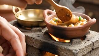 Human Hands Making Tiny Chole Bhature! 🤏🍛 | Miniature Food Magic