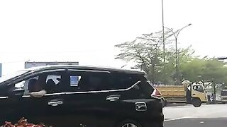 car on the road