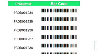 Product Bar Code Create