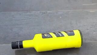Reverse Breaking Glass Bottles Crushing Crunchy Soft things