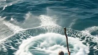A moment of pure faith and divine power.