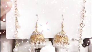 Fancy Pearl Sahara Jhumki | Golden & Silver | Best Quality | Rs. 850 Only
