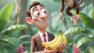 Bean vs Mischievous Monkey 😂🐒 | Funny Jungle Adventure | 3D Cartoon Comedy