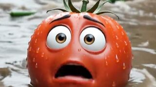 Vegetables Caught in a Terrible Flood 🌊🥔🍅 | Funny & Emotional AI Story