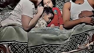Married couple with own kids