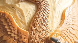 Carving Peacock today