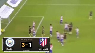 Manchester City berhasil mengalahkan  Atlético Madrid dengan skor 3-1