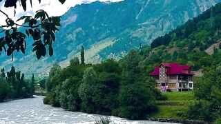 Mountain view river water