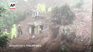 Rescue teams search for missing residents after Philippines landslide