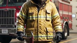 Everyone Laughed When This Bear Became a Firefighter… Until That Night