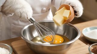 Tiny Dog Chef Bakes a Cake From Scratch 🐶👨‍🍳🎂