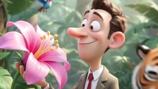 Bean vs Tiger 🐯😂 | Jungle Chase Gone Wrong! | 3D Cartoon Comedy