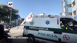 Scene in Colombia after 7.4 magnitude earthquake