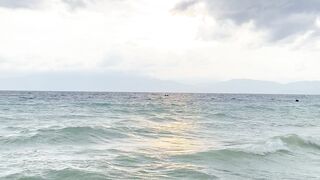 Chilling by the sea shore