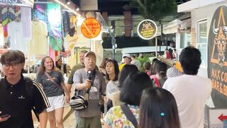 Strolling at night