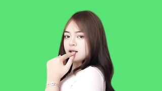 Green screen trend template dance