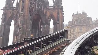 Rainy day morning Edinburgh