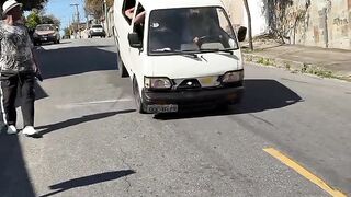 HARD BRAKE! 😱🔥 The Rear Wheels Lift Off the Ground! #shorts