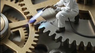 Tiny Engineers Repair a Giant Broken Watch ⌚ | Miniature Rescue ASMR