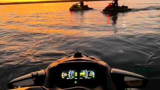 Chasing the Sunset on the Water 🌊✨