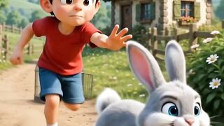 A Boy Tries to Escape the Crazy Bunny Chase! 🐰😂