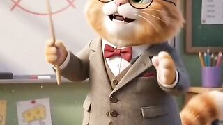 Cat Teacher vs Smart Mouse 😂 | Funny Classroom Lesson