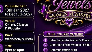 Bsc in Precious Jewels Women Ministry
