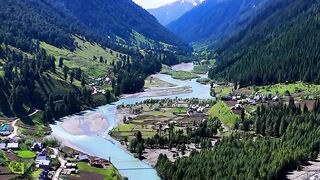 Warwan valley from bird eye.