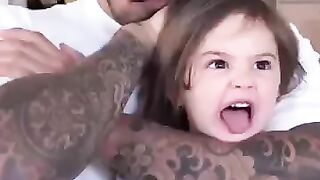 Baby girl and dad relation