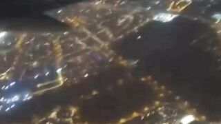 Airplane flay on the top city of Madinah
